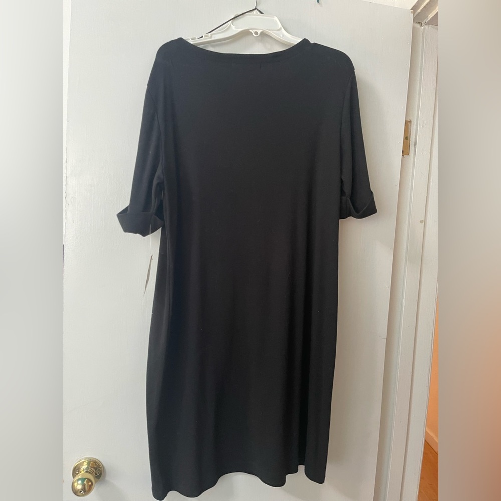 Black sweater dress